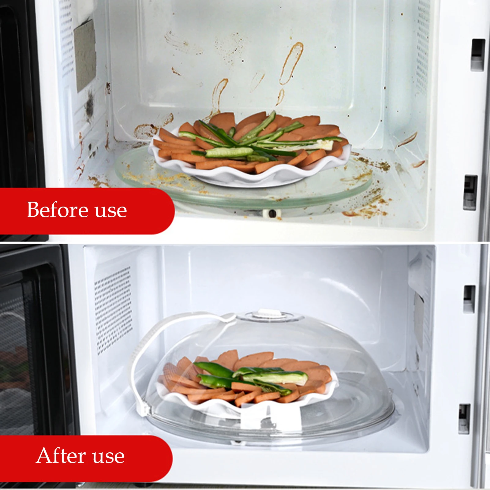 

Microwave Food Cover Splash-proof Oil-proof Food Protector