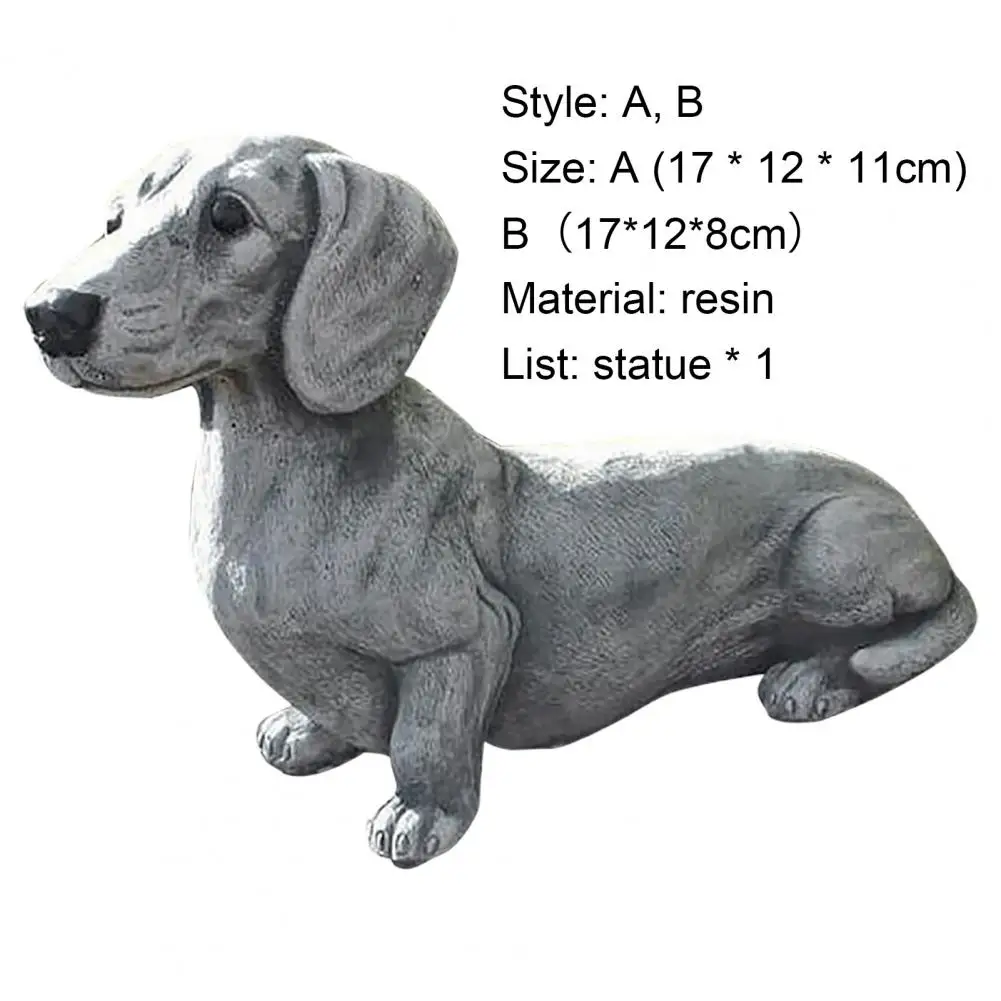 

Dog Statue Decorative Realistic Miniature Bulldog Sculpture Lawn Courtyard Home Decoration for Home Desk Courtyard Decoration