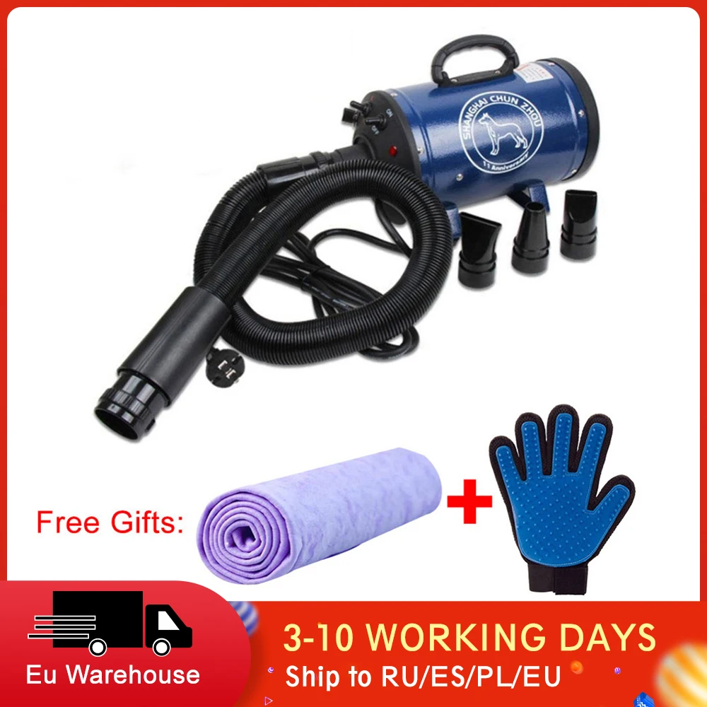 

Hund Pflege Trockner Pet Haar Trockner Pet Hund Katze Pflege Geblse Warme Wind 2400w Eu-stecker Rosa Blau Farbe BS-2400 Schiff