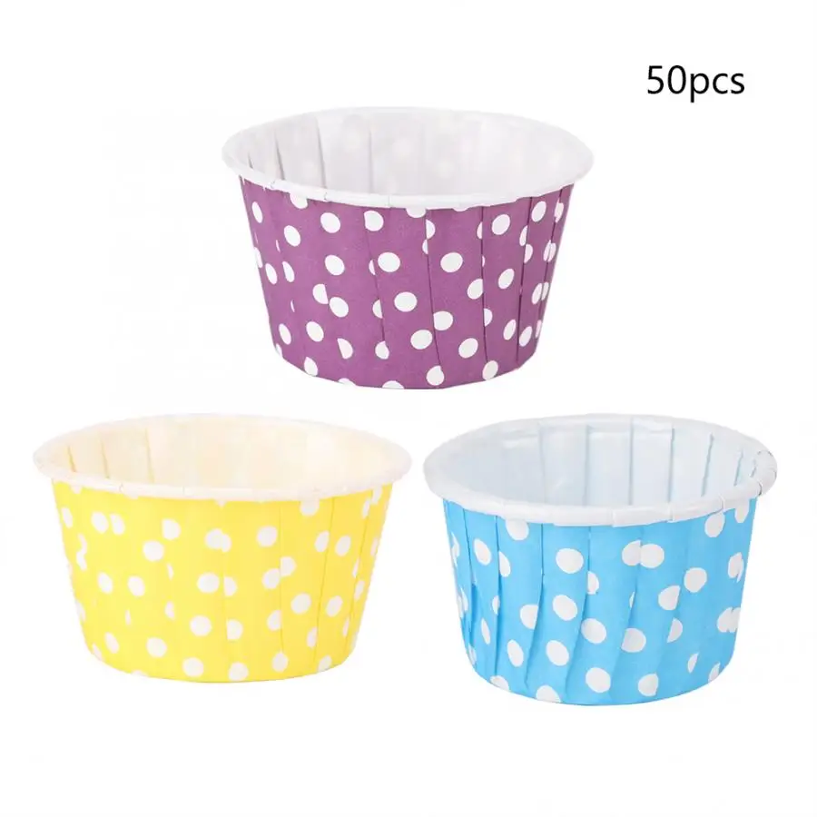 50 шт. бумажные мини вкладыши для кексов|Формы тортов| |