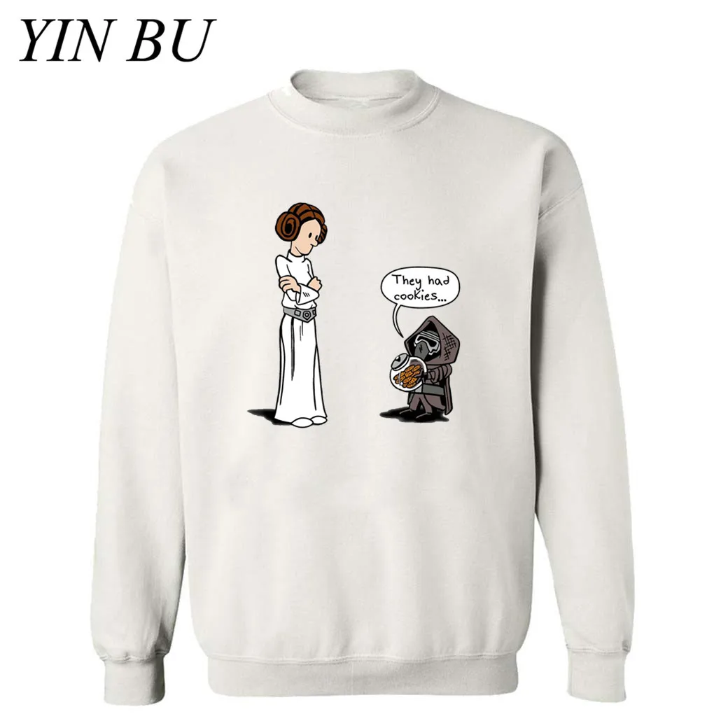 Звездные войны Принцесса Leia темно сторона печенья Горячие мужские толстовки