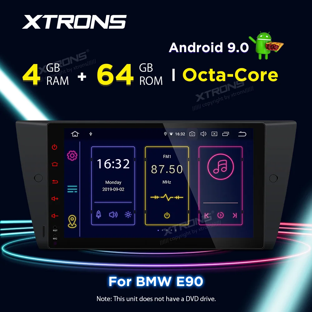 Автомобильный мультимедийный стерео плеер XTRONS 9 дюймов Android 0 для BMW E90 E91 E92 E93 M3