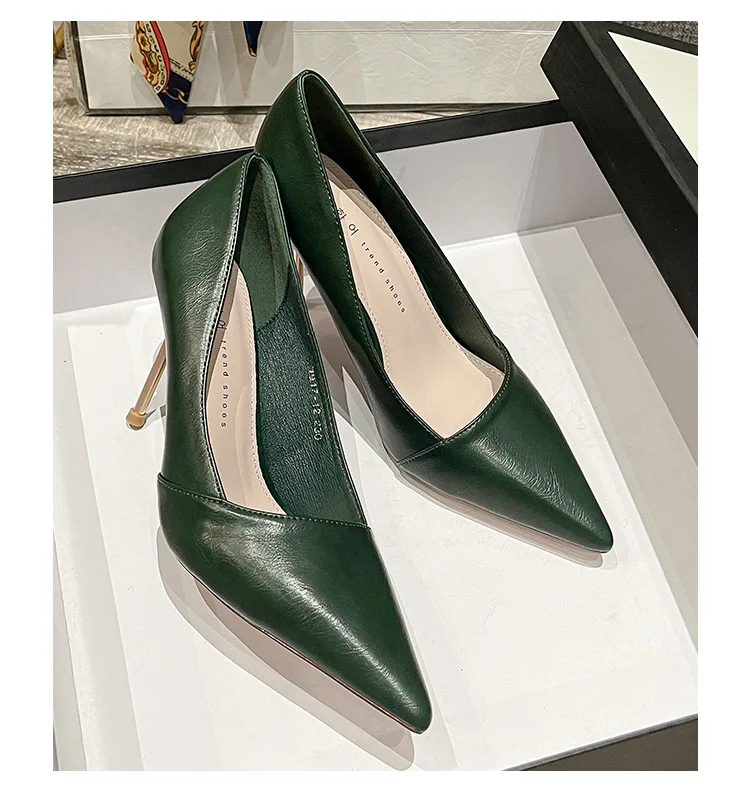 

Женские туфли на высоком каблуке-шпильке, с острым носком