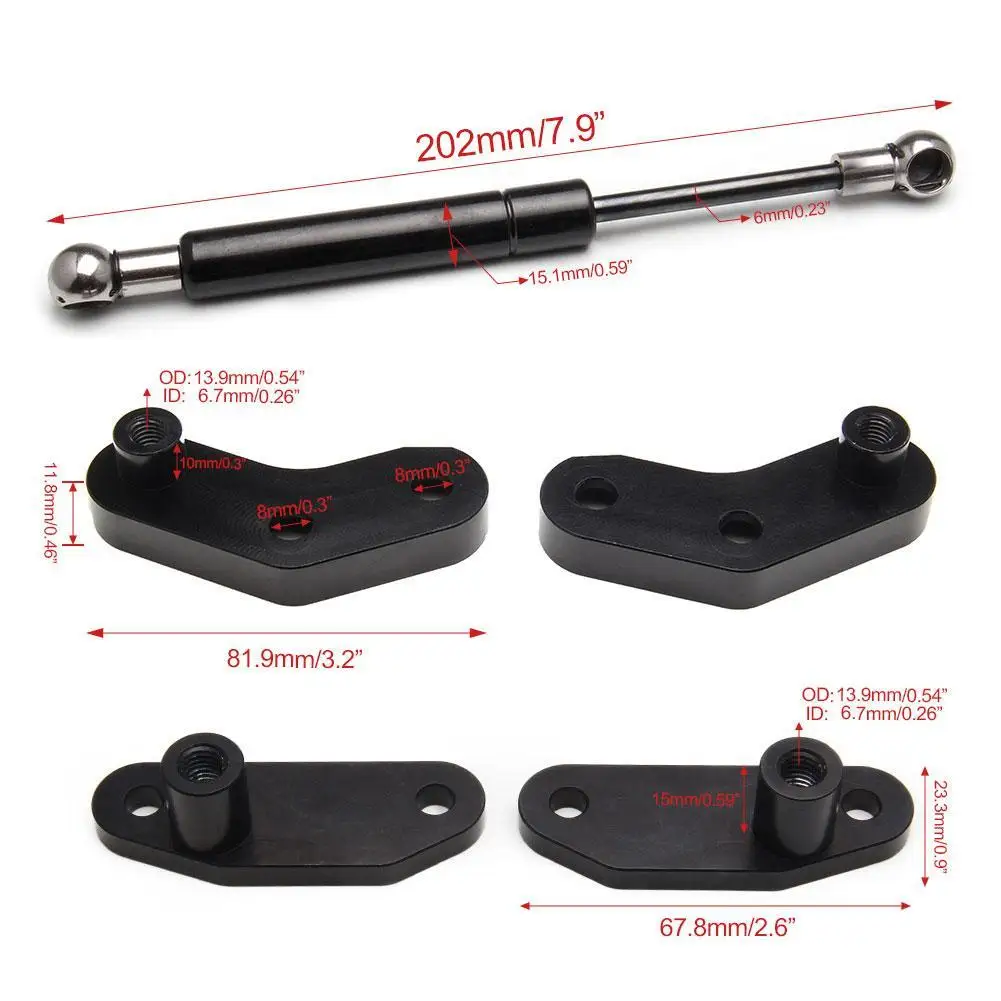 

Trunk tail plate downturn damping hydraulic support For Can-Am rod Maverick Y2P6