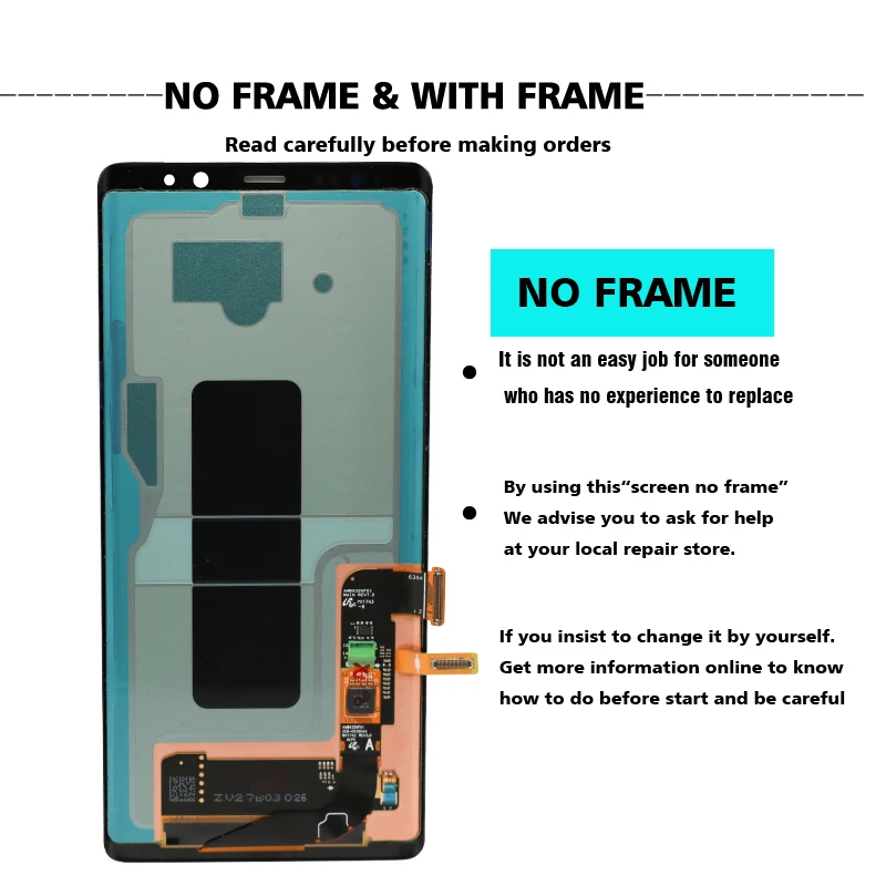 Super AMOLED 6 3 ''дисплей с жидкокристаллическим дисплеем Burn Shadow для SAMSUNG Galaxy Note8 N9500