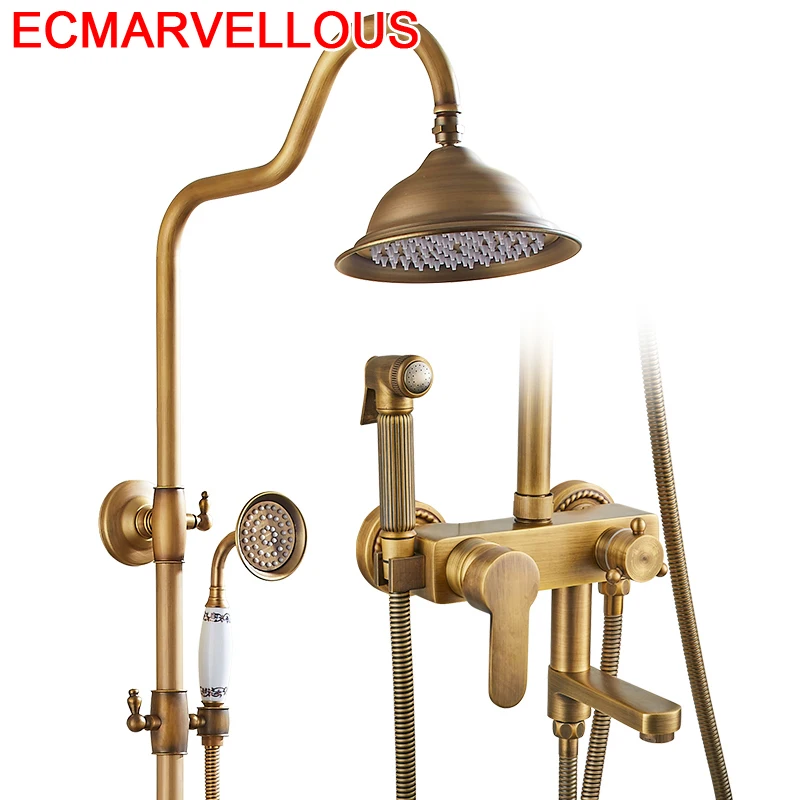 Система покраски душа электрический душ черный для ванной комнаты|Душевая