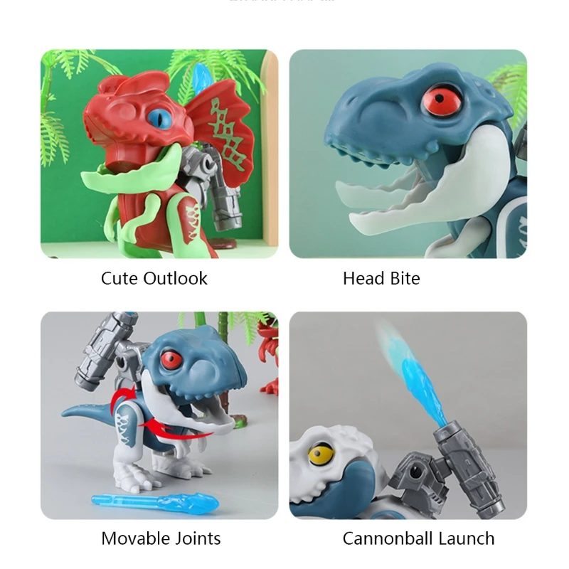 

Разборная игрушка динозавр разборный блок DIY Монтессори подарок интерактивная обучающая игрушка с пусковым устройством любимый для детей
