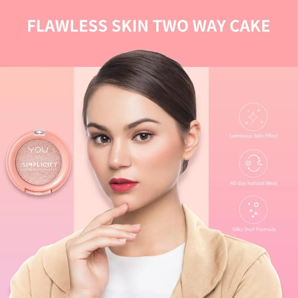 

YOU The Simplicity Gleam Highlighter for Face Luminous Skin Effect Diamond Face Glitter Brighten Face Powder Makeup Cosmetics