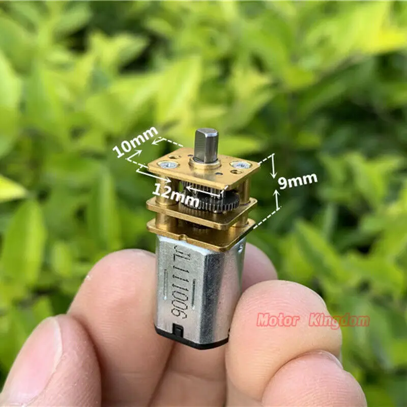 Двигатель N20 с металлической шестерней, постоянный ток 3 В, 5 В, 6 в, 16 об/мин-35 об/мин, медленная скорость, выходной вал 4,3 мм, Роботизированный автомобиль «сделай сам»