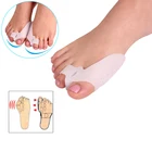 Силиконовый разделитель для пальцев ногУход за ступнями Gel Bunion разделитель большого пальца ног облегчает вальгусную коррекцию стопы