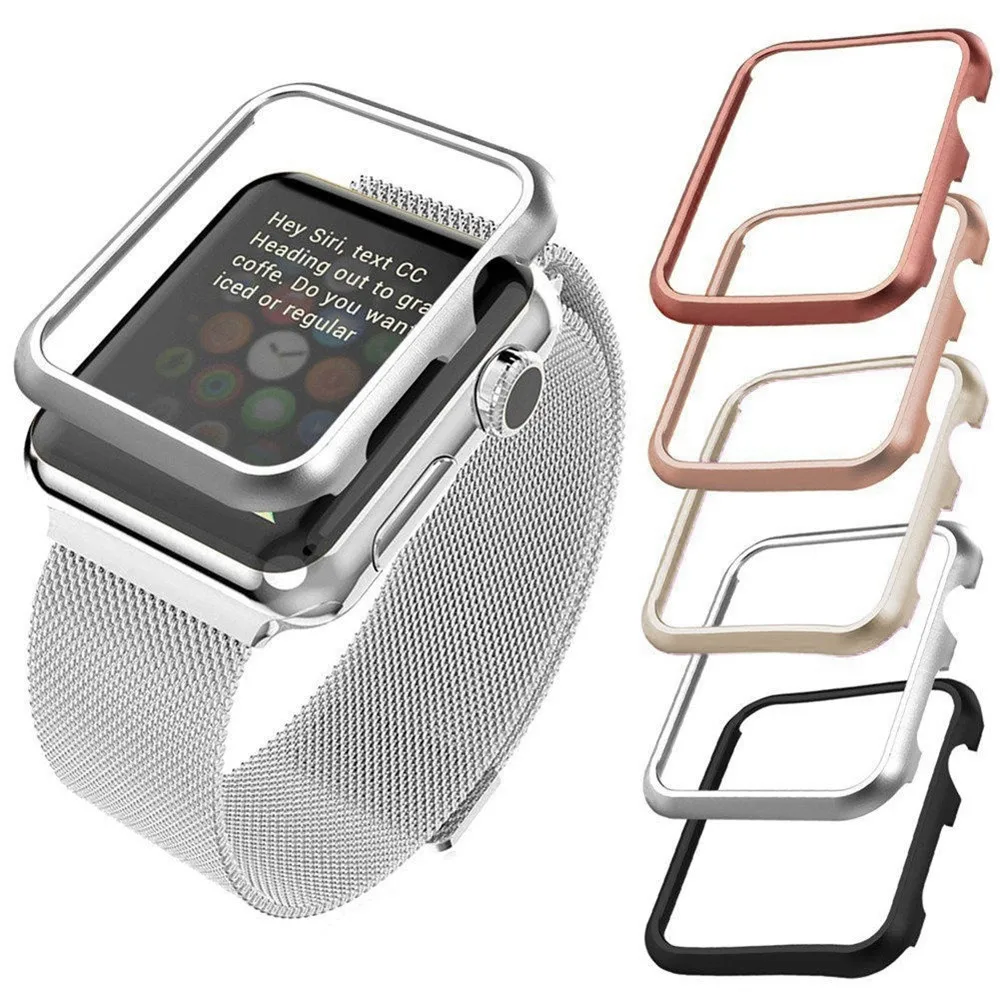 Металлический сплав твердая оболочка Защитная крышка для apple watch чехол серии