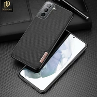for samsung galaxy s21 fe dux ducis fino series luxury back case protecting case support wireless charging supper tpupcnylon