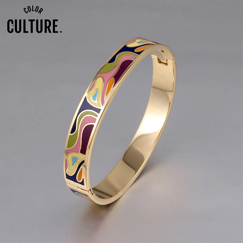 Модные браслеты из нержавеющей стали браслет для женщин золотой пары