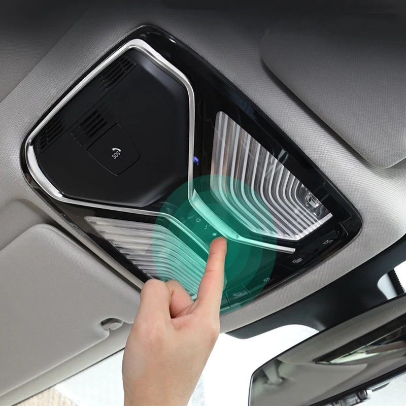 Car-Styling ABS Front Roof Reading Light Lamp Frame Stickers Cover Trim For BMW 3 5 Series X3 G01 G20 G30 G38 6GT Accessories | Автомобили