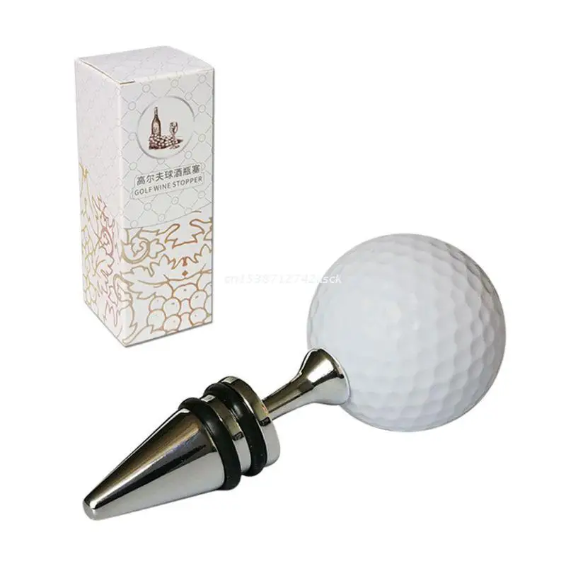 

Creative Golf Ball Decorative Wine Bottle Stoppers Top Decoration Ideal Gift Dropship