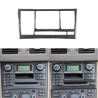 fit for volvo xc90 xc classic 2003 2014 carbon fiber central control cd radio switch knob panel frame trim sticker accessories