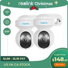 Reolink 5MP Security Camera 2.4/5G WiFi Outdoor Weatherproof Spotlight Color Night Vision Human/Car Detection PTZ E1 Outdoor