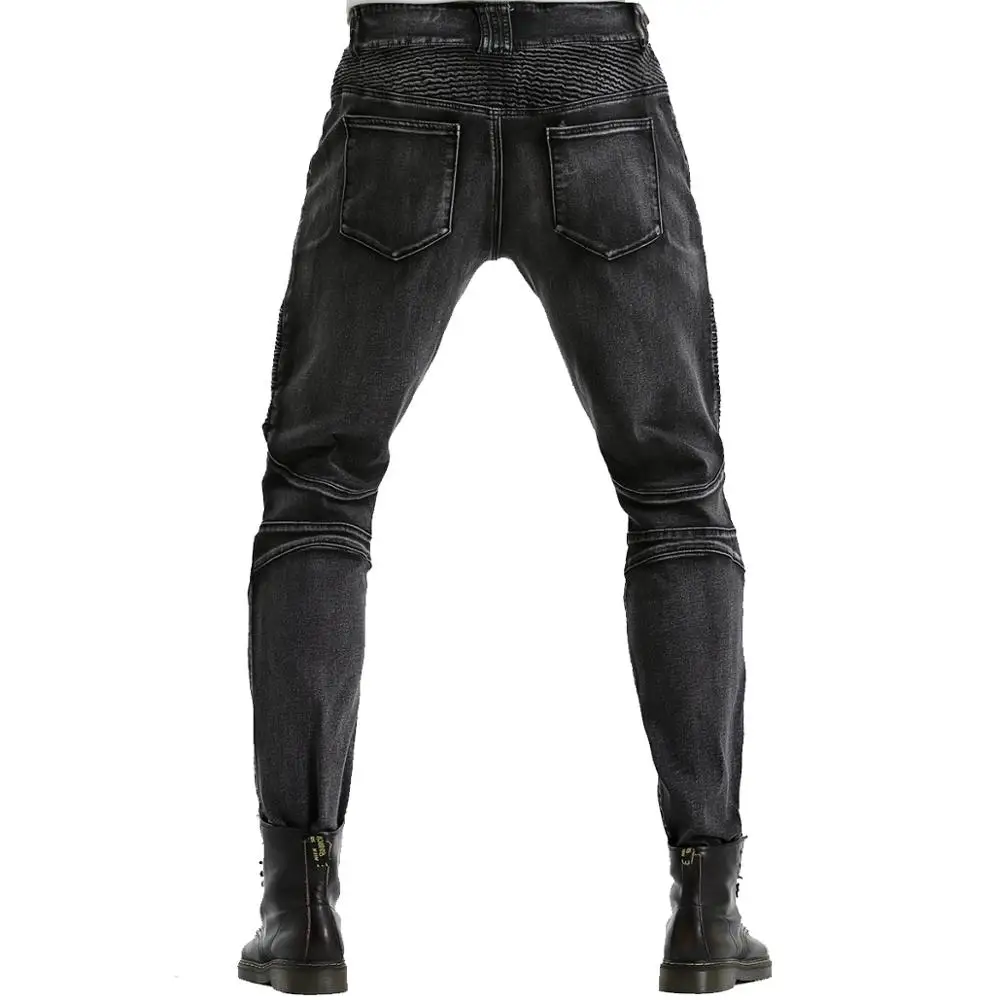 Байкерские джинсы для мужчин мотоциклетные штаны верховой езды с улучшенными
