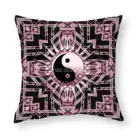 Золотая декоративная подушка в стиле арт-деко New Age V2, чехол с новой печатью, искусственная Обложка, квадратный чехол, домашний декор, Инь-Янь, новый стиль, фэн-шуй s