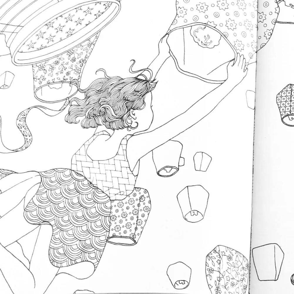 2020 новый английский молодой взрослый граффити подарки Книги страна чудес