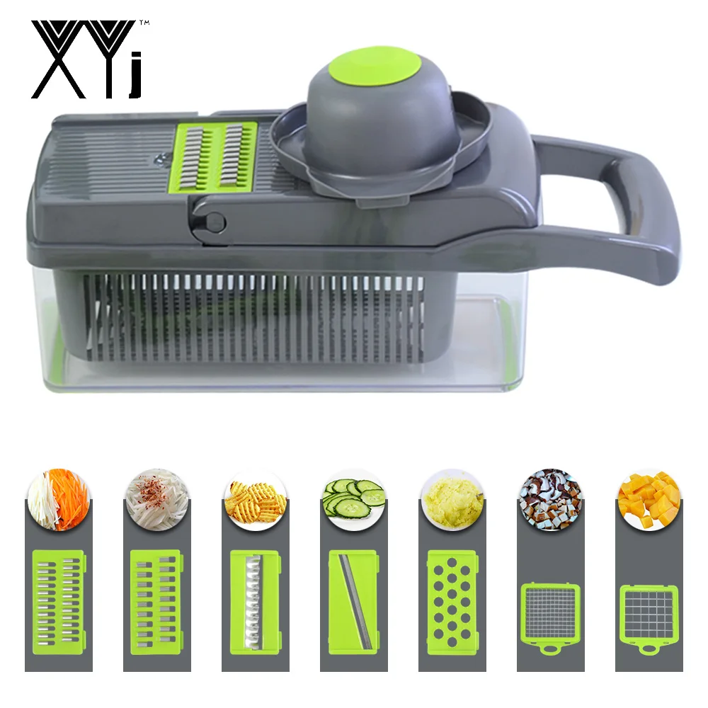 XYj Vegetable Fruit Slicer Grater Professional Chopper Strongest Heavier Duty Multi Vege Kitchen Tool | Дом и сад