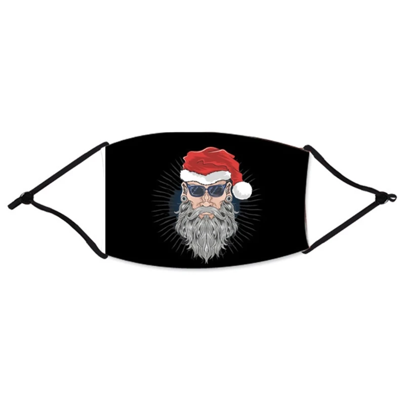

12Pcs Adult Christmas Dustproof Anti-Haze Cartoon Mouth Mask with PM2.5 Filters
