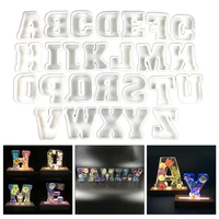 26Pcs Silicone Alphabet Moulds Large Letter Molds Epoxy Resin Molds for DIY Craft Birthday Party Wedding Home Decoration