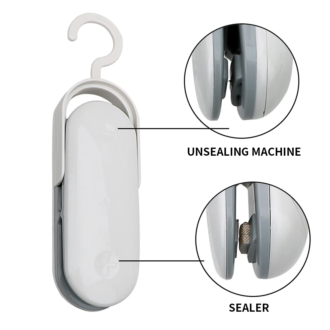 

Mini Food Sealing Machine Portable Kitchen Sealer Food Clip Storage Bag Household Heat Sealer Food Saver For Plastic Bags