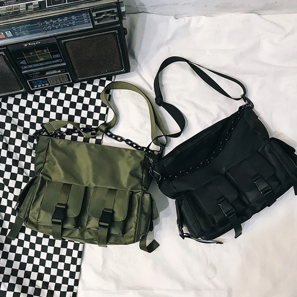 

Functional Crossbody Bags Men Women Large Capacity Cross-body Bags Travel Singl-shoulder Fashion Hip Hop BF Unisex Harajuku New