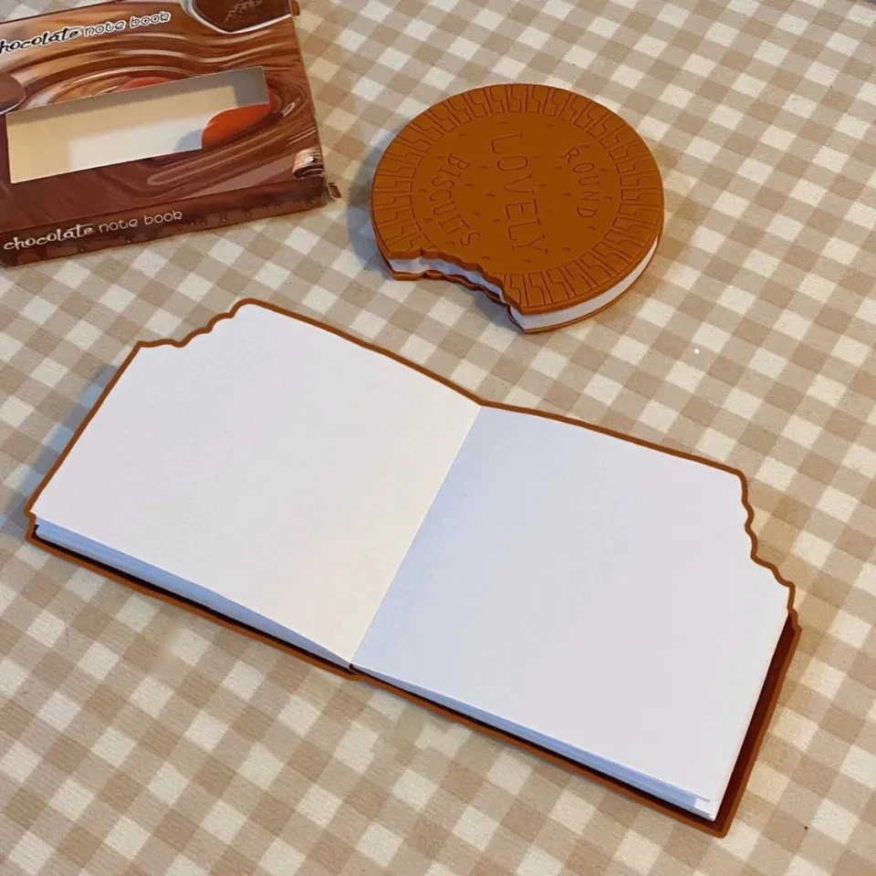 

Creative Biscuit Chocolate Scent Notebook Memo Pad Mini Portable Memo Word Book Student Supplies Stationery