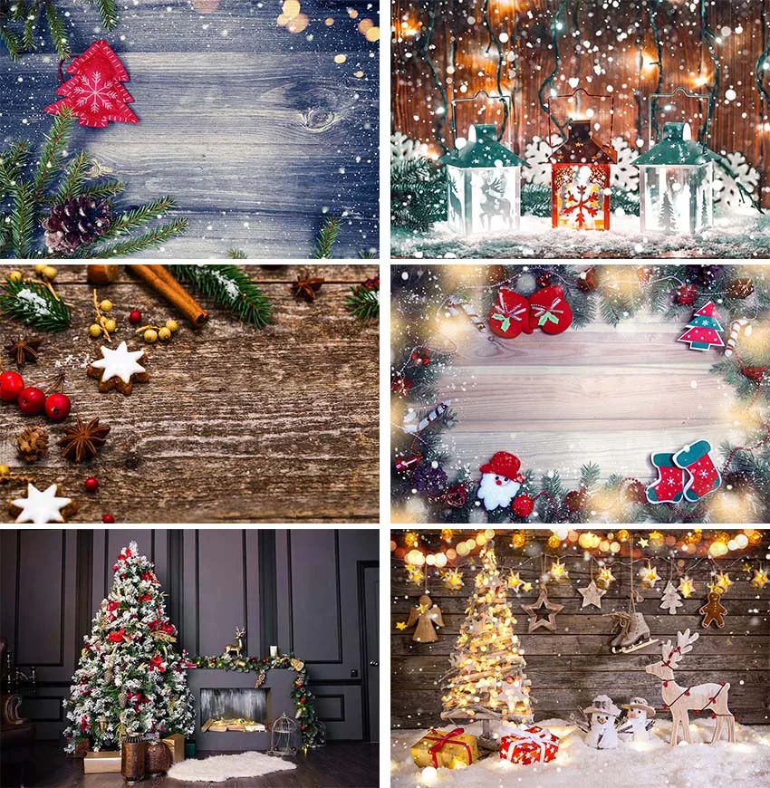 Рождественский снежинка деревянный пол Замороженные конфеты фотостудия фон