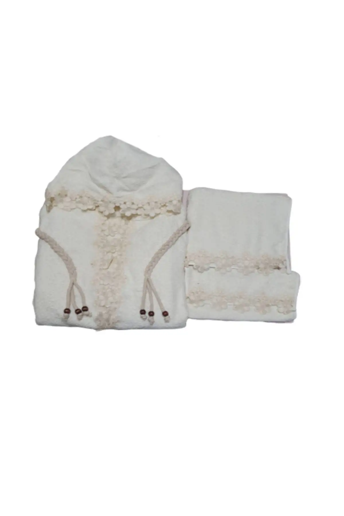 

Just Home French Triple Hooded Lady Robe Set Cottony