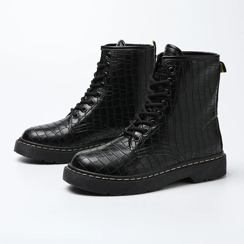 Женские ботильоны зимняя теплая обувь для верховой езды женская на шнуровке из