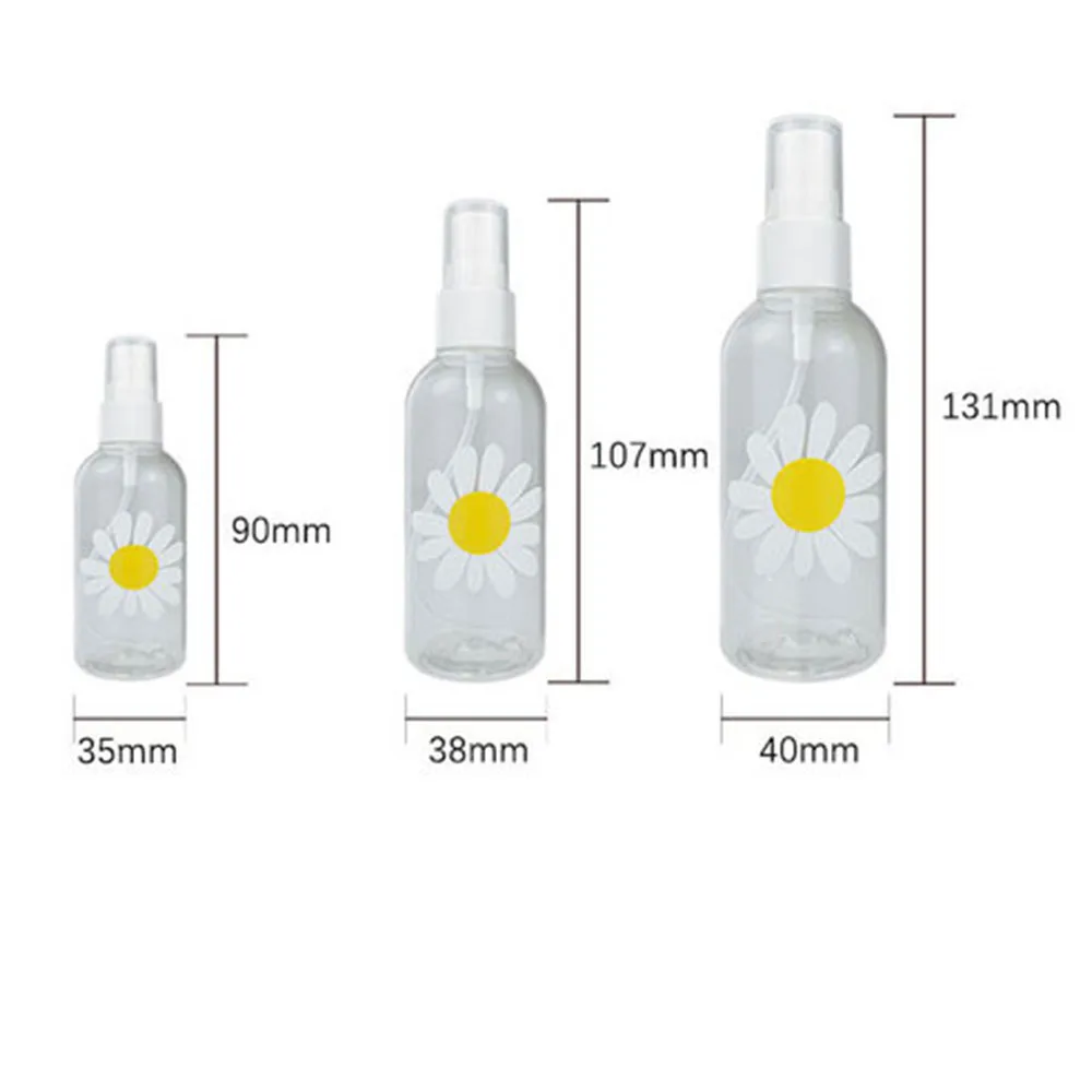 Маленькая Маргаритка прозрачные мульти-емкость Портативный Мини флакон духов