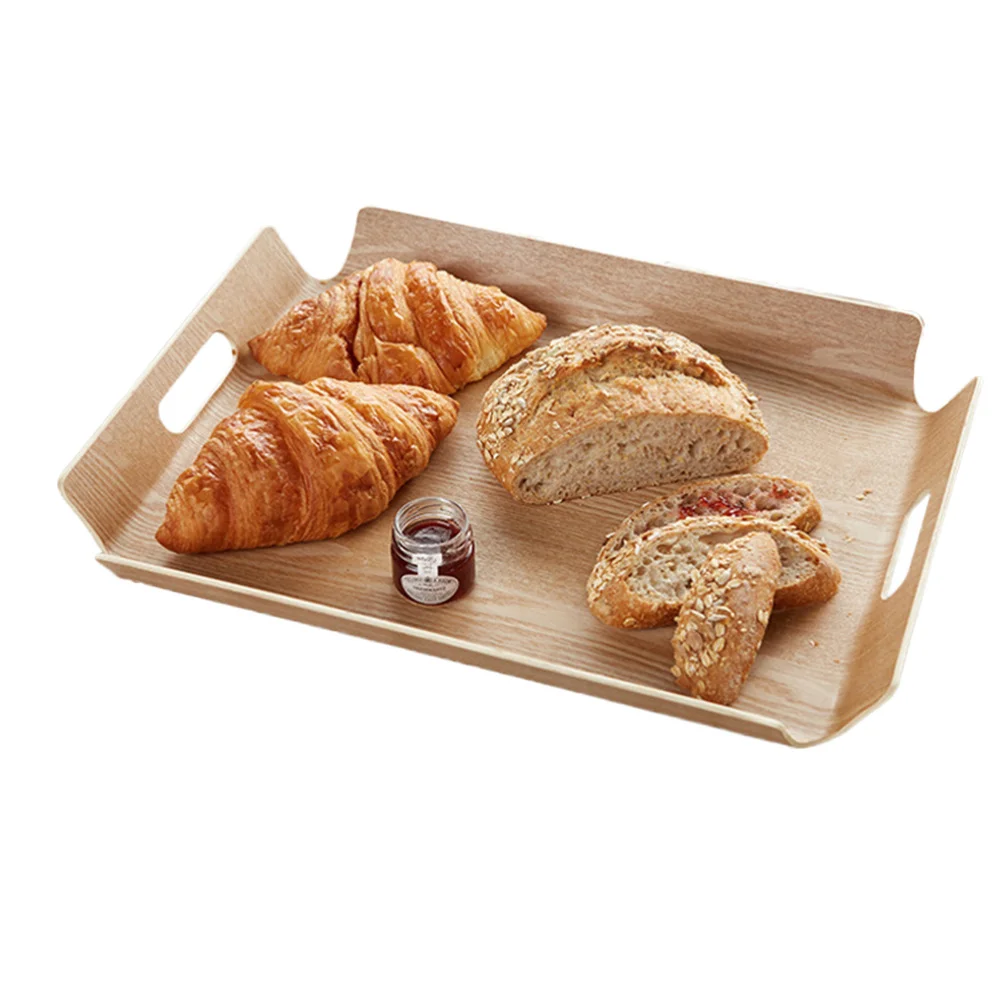 

1pc Wooden Tray Decorative Teaboard Serving Trays Holder for Pastry Fruit Breakfast