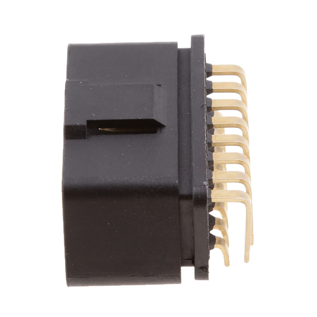 

Штекер OBD 2 II с углом 90 градусов, 16 контактов, для диагностики автомобилей, Ремонтный инструмент