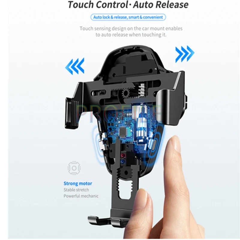 Быстрое беспроводное автомобильное зарядное устройство Rock 10 Вт 7 5 для iPhone Xr Xs Max X