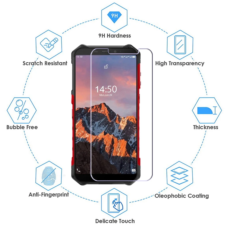 2Pcs Tempered Glass For Ulefone Armor X5 Pro Screen Protector Transparent Protective Film For Ulefone Armor X 5 Pro Phone Glass