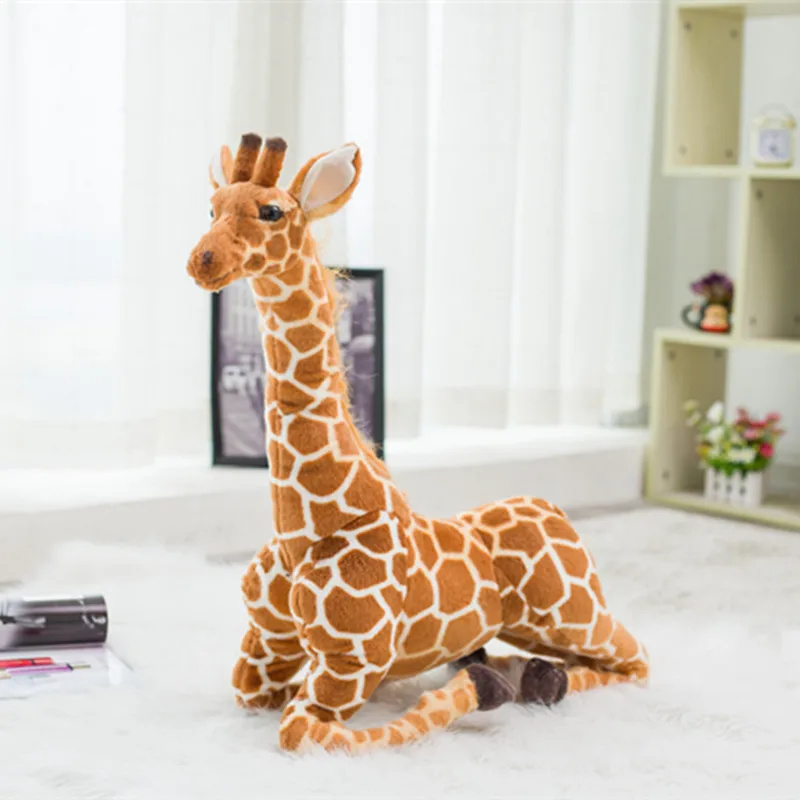 

2pcs Kawaii Giraffe Plush Toys Cute Stuffed Animal Dolls Soft Simulation Giraffe Doll Birthday Gift Kids Toy Bedroom Decor