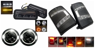 set L Marlaa для Lada Niva 4X4 1995-светодиодный задние фонари для Niva 4x4 с дневными ходовыми огнями светодиодный тормозной сигнал для LADA NIVA - Цвет: set L