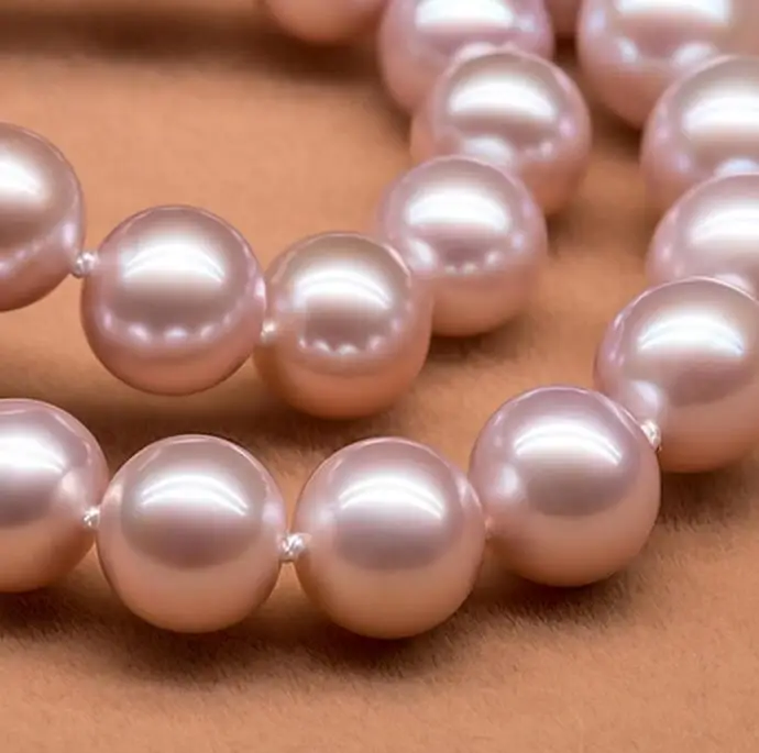 Ювелирные изделия Жемчужное ожерелье 10-11 мм большое легкое натуральное