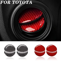 carbon fiber auto interior side air outlet conditioning vent covers car sticker accessories for subaru brz toyota 86 2013 2020