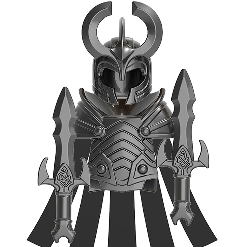Экшн-фигурка средневекового рыцаря, Асгард, солдат, орки, эльфов, карликовое оружие, модель, аксессуары, броня, шлем, строительные блоки, кирпичи, игрушка