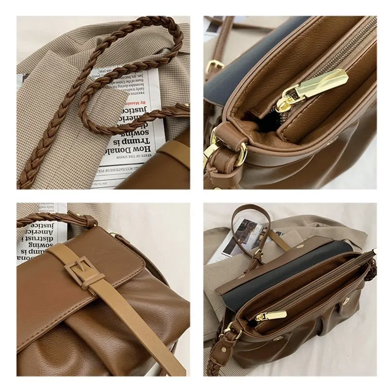 

Fashion Casual Luxury Women's Handbags Shoulder Messenger Bags for Women 2021 High Quality Pu Leather Crossbody Bag