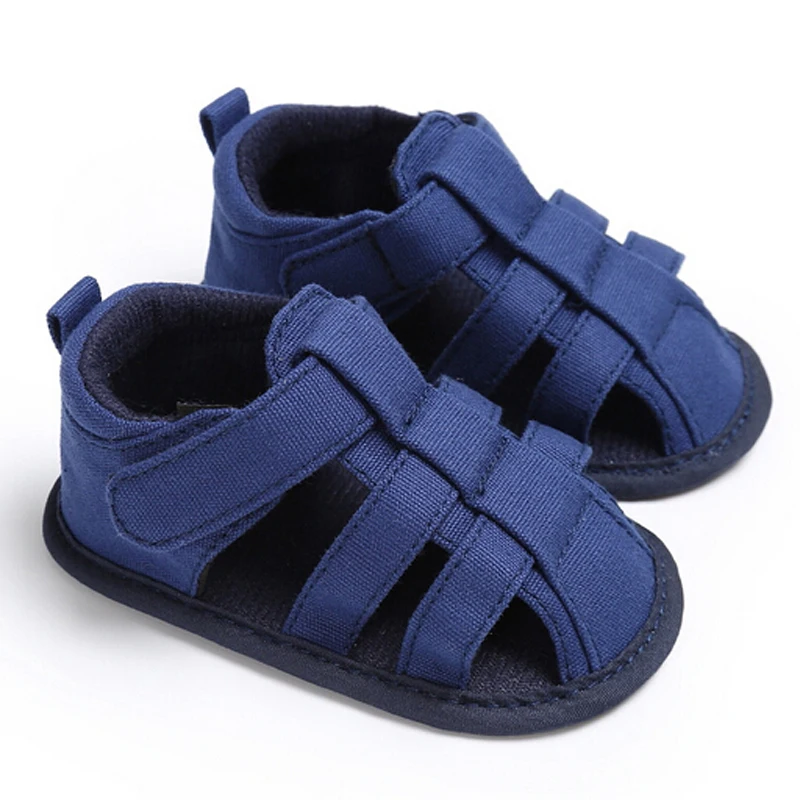 

0-18M Baby Boy Girl Canvas Sandals Infant Toddler Kids Soft Sole Crib Shoes Sneaker Prewalker First Walkers