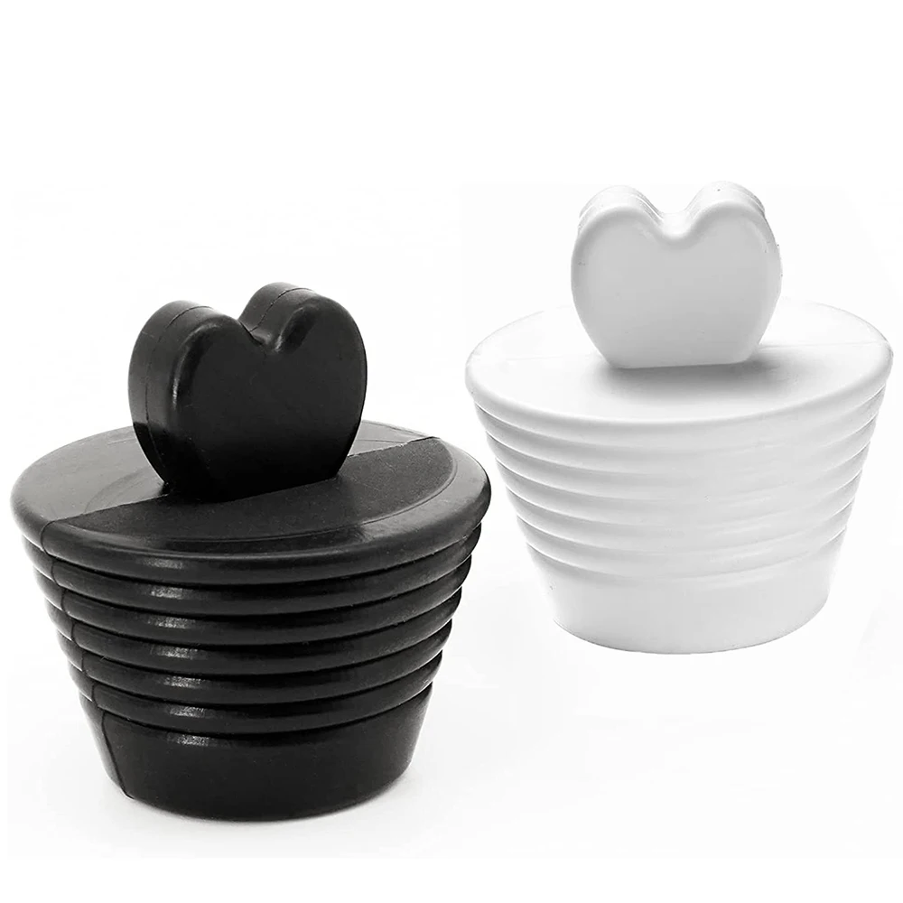 Bathroom Bathtub Stopper Silicone Drain Plugs Shower Bath Tub Sink Drains Replacement Universal Balck White | Обустройство дома