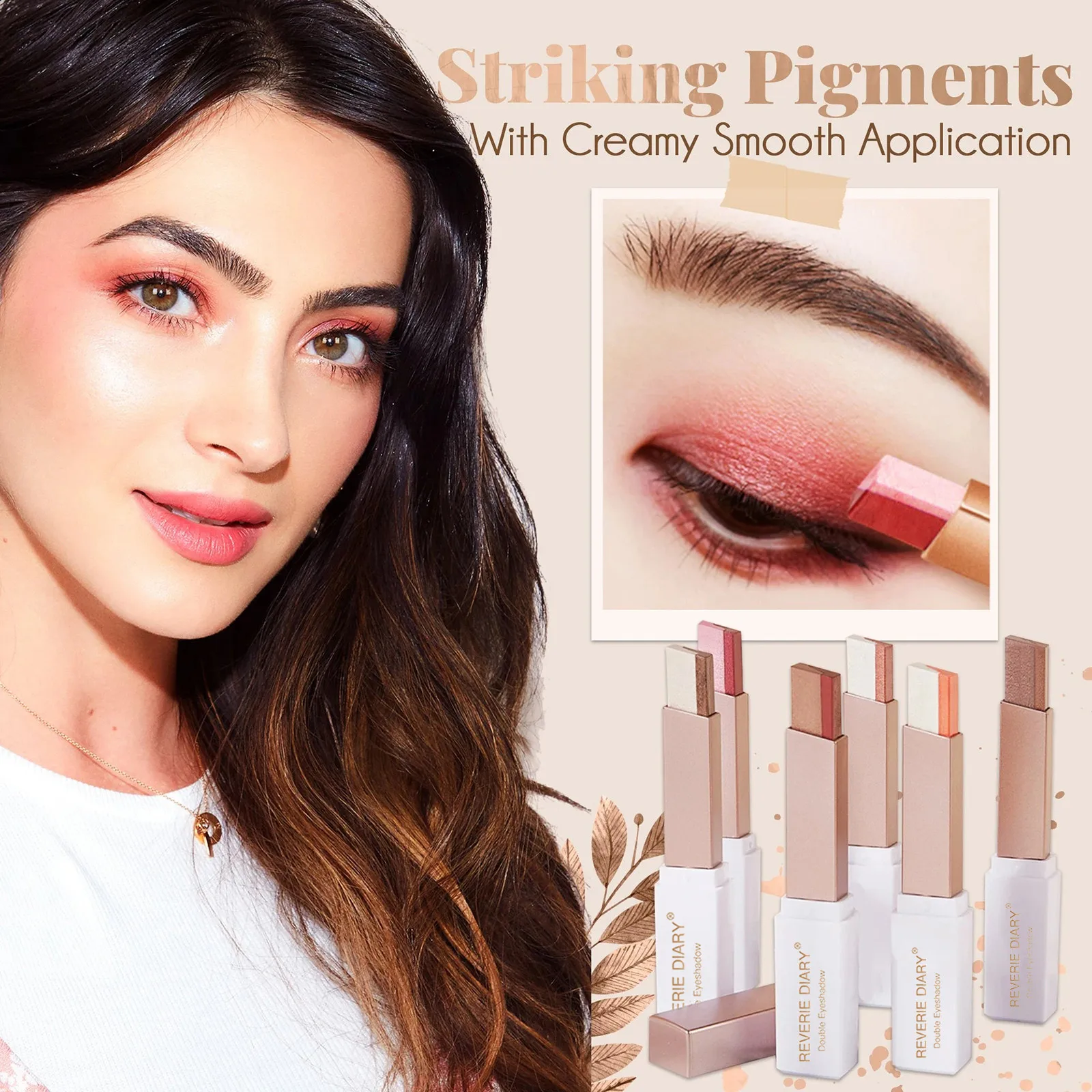 2021 градиентные двухцветные тени для век Палитра стойкие водостойкий Макияж глаз