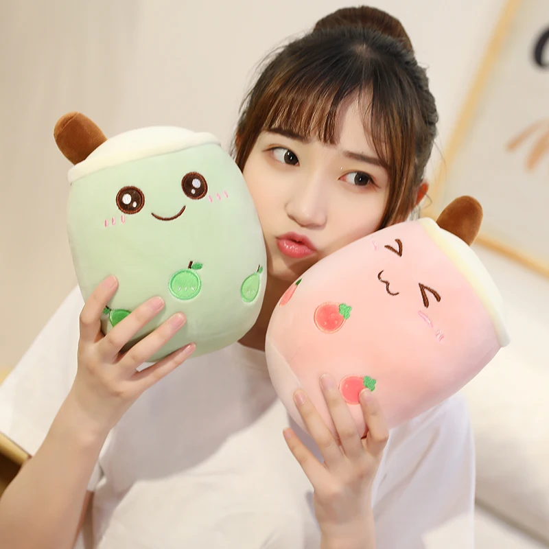 

Real-life bubble tea Food plush toy stuffed food milk tea soft doll boba Soft Food pillow Toys For Girls birthday gift