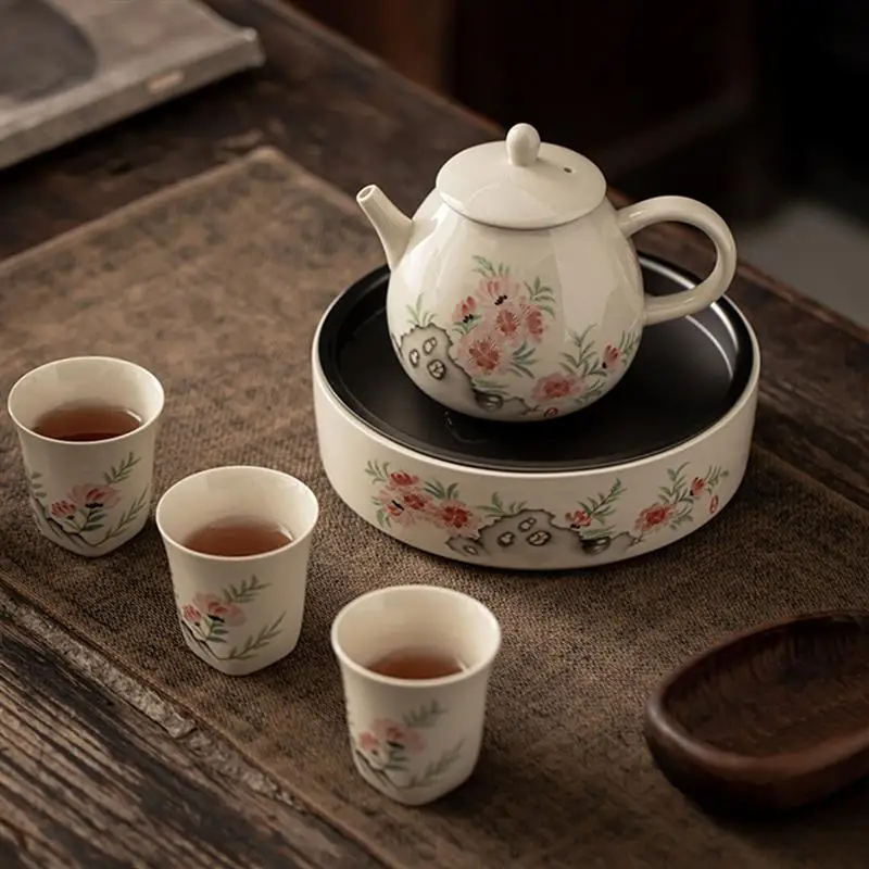 

1Pc Tea Serving Tray Japanese Style Teacup Plate Tea Set Tray Tea Pot Tray