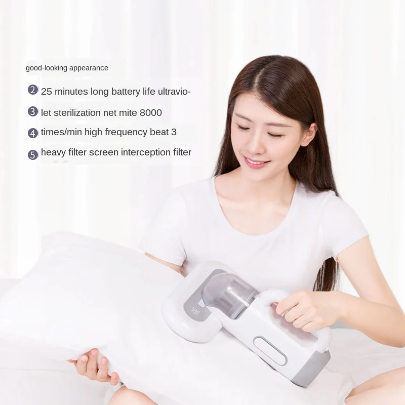 

Wireless Handheld Mite Removal Instrument Household Ultraviolet Sterilizer Multi-Scene Applicable With Storage Charging Stand